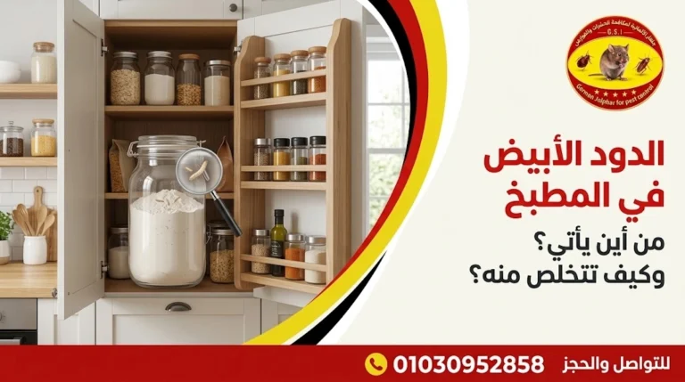 الدود الأبيض في المطبخ