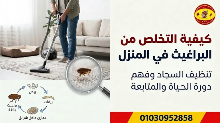 كيفية التخلص من البراغيث في المنزل